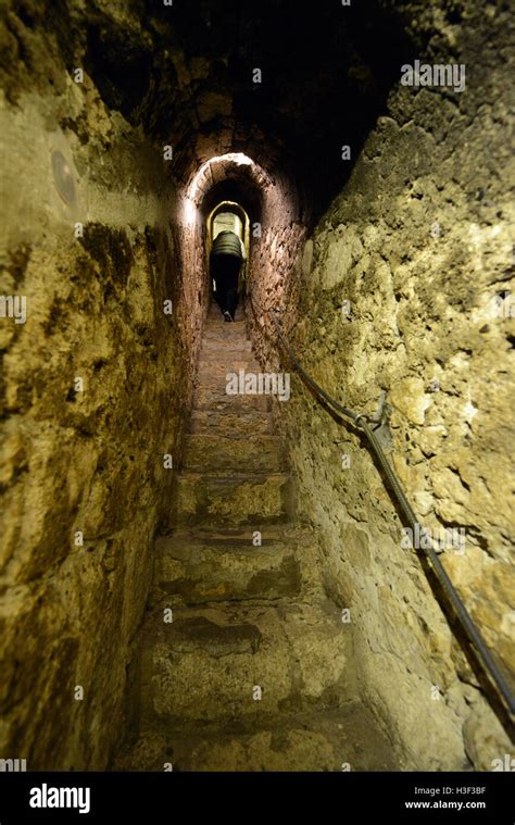 A secret passage inside Bran castle in Transylvania, Romania Stock ...