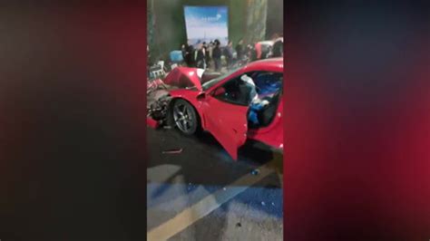 Ferrari worth £200,000 wrecked after busy intersection crash | News ...