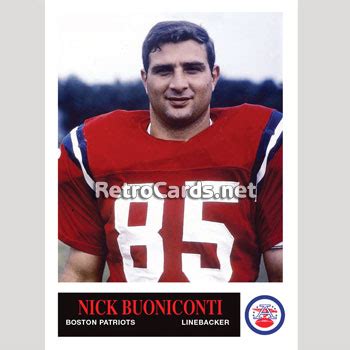 1965P Nick Buoniconti Boston Patriots – RetroCards