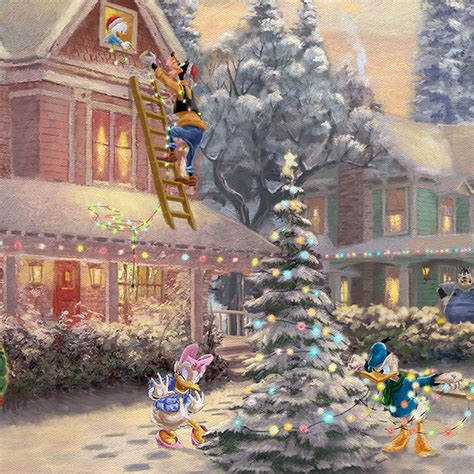 Mickey's Victorian Christmas - Limited Edition Art Art For Sale