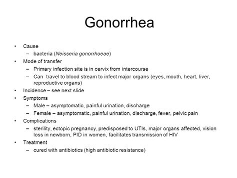 Gonorrhea Resources - Gonorrhea Symptoms