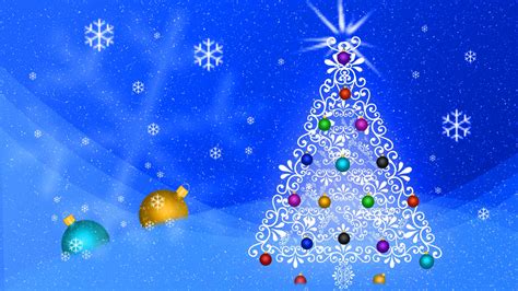 Animated Christmas Tree Desktop Wallpaper