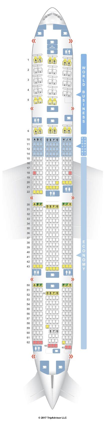 SeatGuru Seat Map KLM Boeing 777-300ER (77W) - SeatGuru | Boeing 777, Boeing 777 300, Boeing