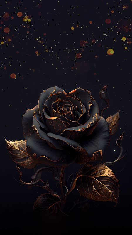 Dark & Mysterious: Black Roses on Wallpapers for Desktop and iPhone ...