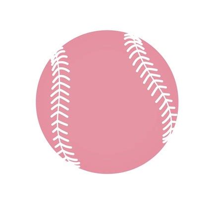 Baby Pink Softball on White Fine Art Print by Sports Mania at FulcrumGallery.com