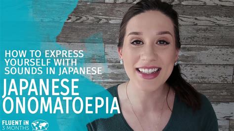 Japanese Onomatopoeia: How to Express Yourself with Sounds in Japanese - YouTube