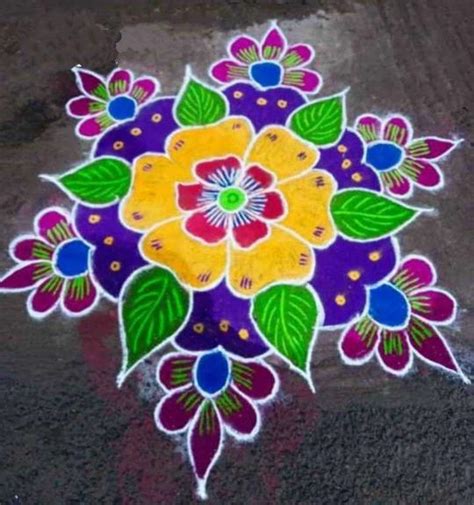 Holi Easy Rangoli Designs For Rain Or Shine 2023 » Shasmajor