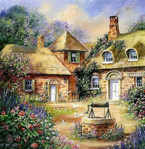 paintingpictures.website | Cottage art, Cottage painting, Landscape art