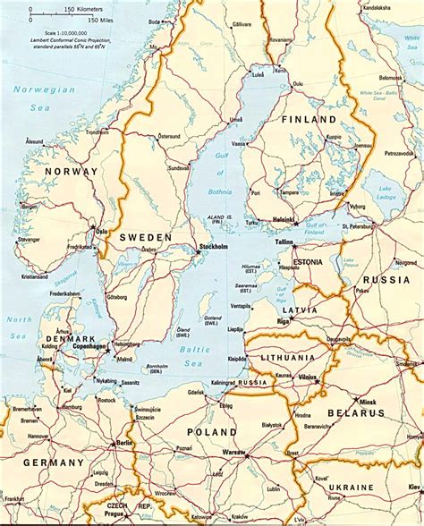 Baltic Sea Map - MapSof.net