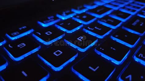 Laptop Rgb Keyboard that Can Light Up and Change Color Stock Photo ...