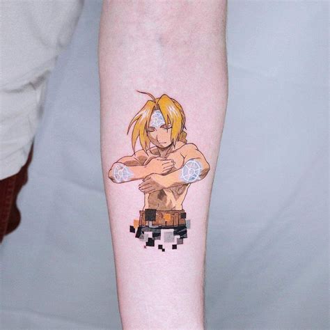 Anime Style Color Full Metal Alchemist Honma Tat Full Metal Alchemist, Anime Tattoos, New ...