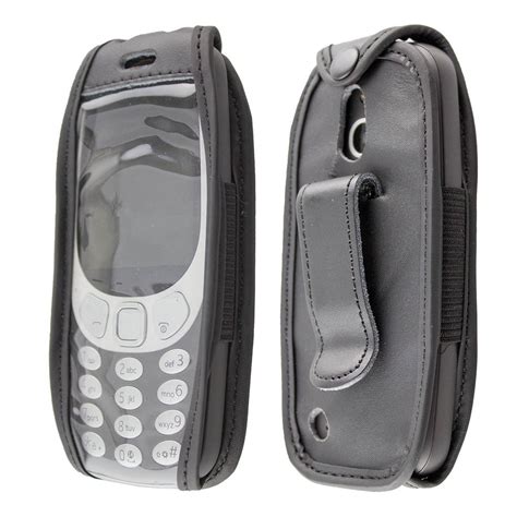 caseroxx Leather-Case with belt clip for Nokia 3310 (2017) 3G in black ...