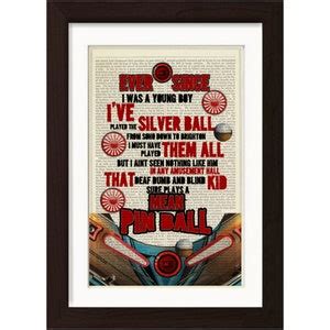 The Who Pinball Wizard Song Lyric Print on Upcycled Vintage Dictionary Page - Etsy