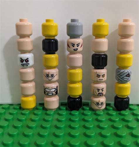 Lego Bulk Lot Minifigure Heads Lot Of 30 Assorted Lego Minifig Heads | eBay