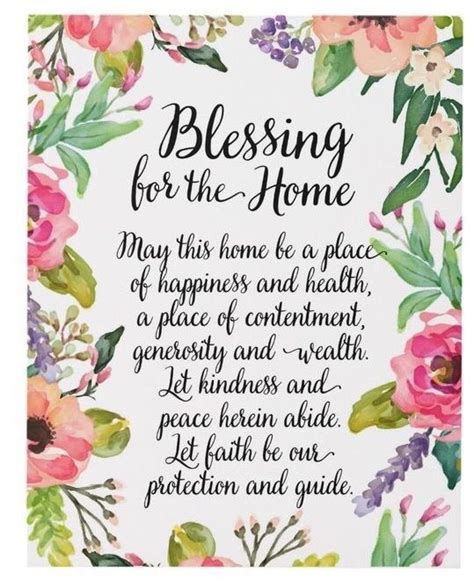 30+ Trends Ideas New Home House Blessing Quotes - Poppy Bardon | Blessings Pictures