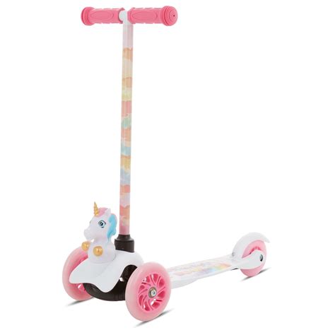 Sakar Unicorn Ride-N-Glide Buddies 3D Toddler Scooter, 3 Wheel Scooter ...