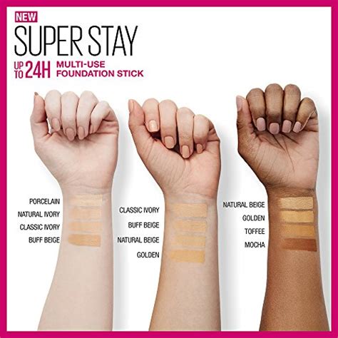 Maybelline New York SuperStay Multi-Use Foundation Stick Makeup For Normal to Oily Skin, Ivory ...