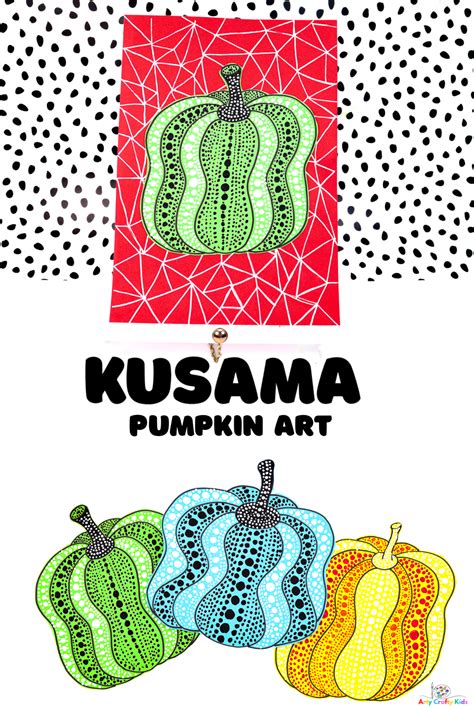 How to Draw Kusama Inspired Dot Pumpkins | Pumpkin Art for Kids - Arty Crafty Kids