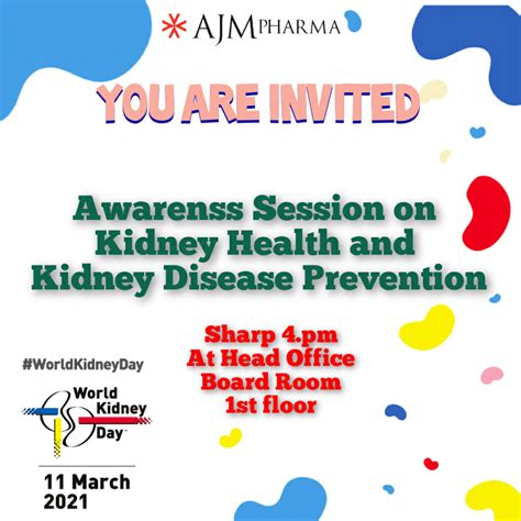 Awareness sessions on Kidney Disease Prevention - World Kidney Day