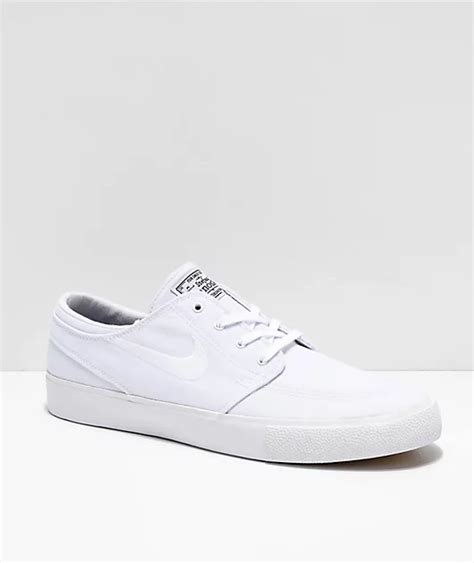 Nike SB Janoski RM White Canvas Skate Shoes