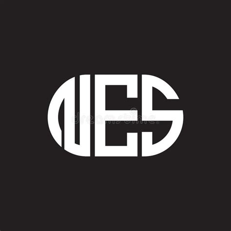 NES Letter Logo Design on Black Background. NES Creative Initials Letter Logo Concept Stock ...