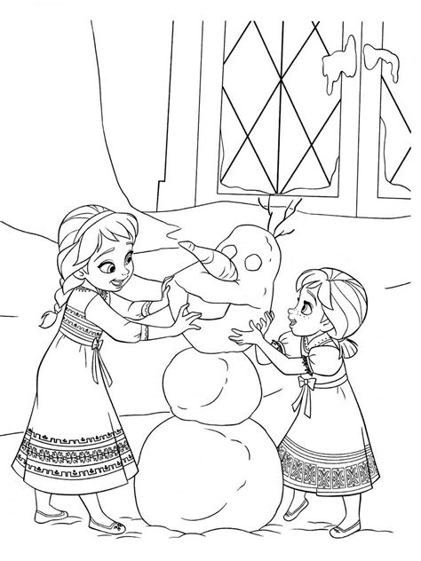 Elsa & Anna coloring pages