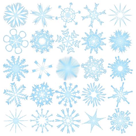 Set Of 25 Snowflakes Abstract Art Pattern Vector, Abstract, Art, Pattern PNG and Vector with ...