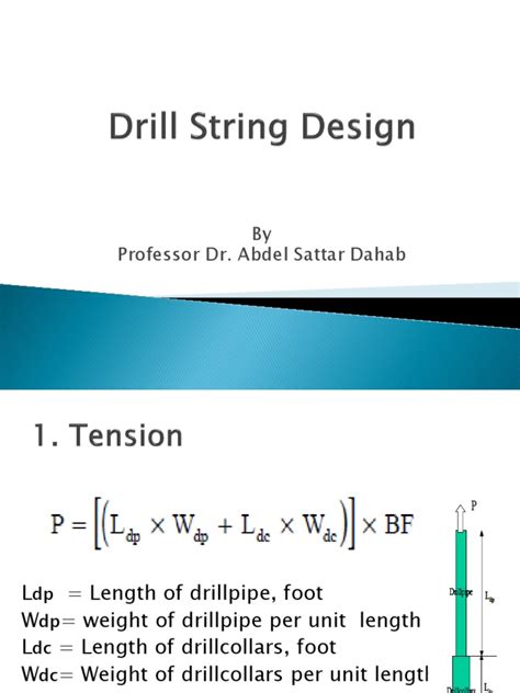 Drill String Design Lec | PDF | Pipe (Fluid Conveyance) | Mechanics