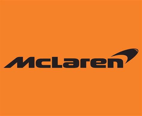 McLaren Brand Logo Car Symbol Name Black Design British Automobile Vector Illustration With ...