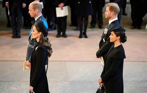 Prince Harry & Meghan Markle Pushed Aside At Queen Elizabeth's Funeral