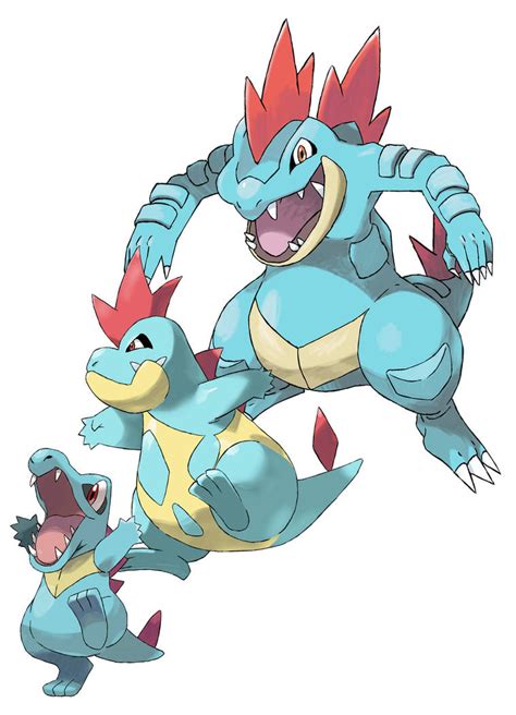 158-160 Totodile Evolution by Torathor on DeviantArt