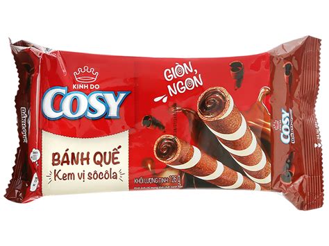 Bánh quế vị kem sô cô la Cosy gói 126g - Quality for Life