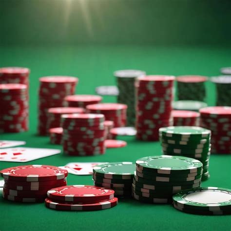 Premium AI Image | Green poker background