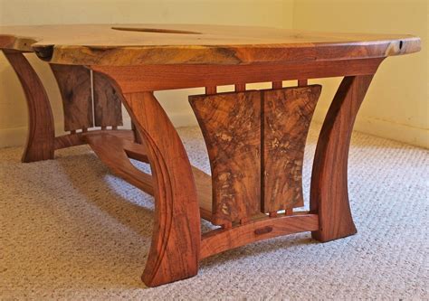 Custom Live Edge Mesquite Coffee Table by Louis Fry Craftsman In Wood ...