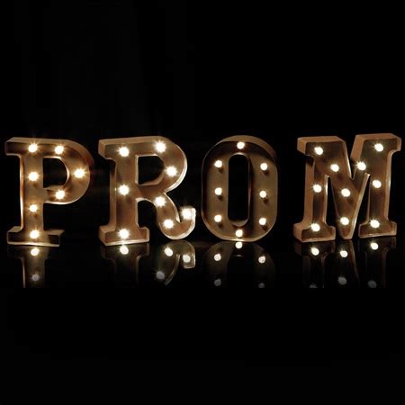 Marquee-style Light-up PROM Letters | Anderson's