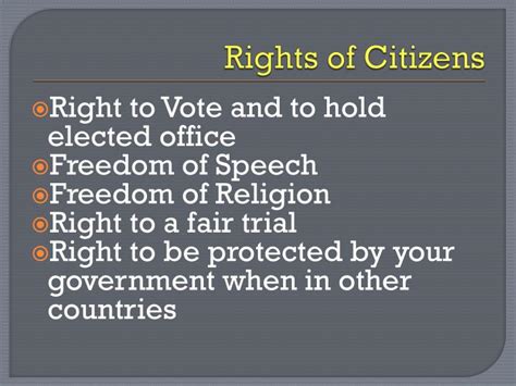 PPT - Rights, Duties, and Responsibilities of a Citizen PowerPoint ...