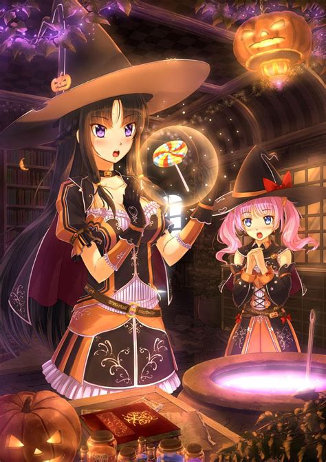 Pin By Mikasa3469 On Halloween Anime Halloween Anime Witch Anime - 無料イラスト画像