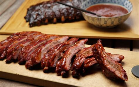 Baby Back Ribs with Guava Barbecue Sauce Recipe - Barbecuebible.com