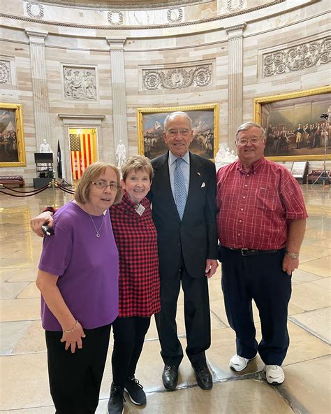 Chuck Grassley on Twitter: "Met the Knause family from Muscatine while they toured the Capitol ...