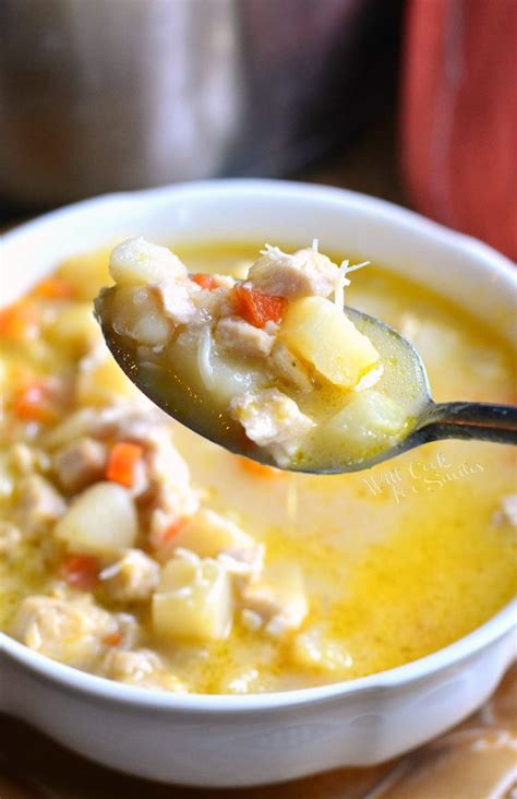 Creamy and Chunky Turkey Potato Soup - Will Cook For Smiles