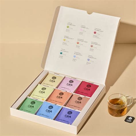 OSUULLOC Blooming Tea Gift Set, Tea Bag 45Pack (9 Types X 5 Packs) – Korea E Market