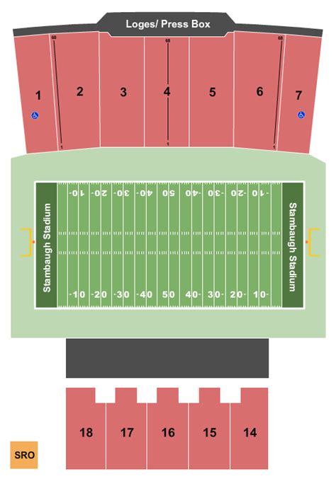 Stambaugh Stadium Seating Chart & Maps - Youngstown