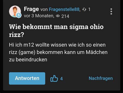 Sigma Ohio Rizz bekommen : r/wirklichgutefrage