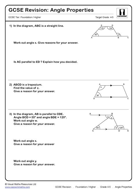 Angle Problems GCSE Questions | GCSE Revision Questions