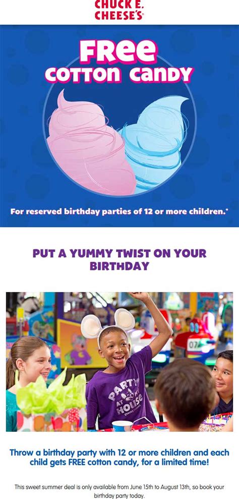 Chuck E Cheese Birthday Party Coupons / 6 Reasons To Party Like It S Your Birthday At Chuck E ...