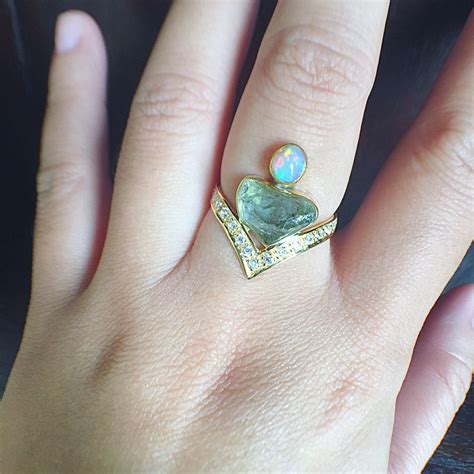 Aquamarine raw ring raw aquamarine ring aquamarine ring | Etsy | Raw gemstone ring, Aquamarine ...