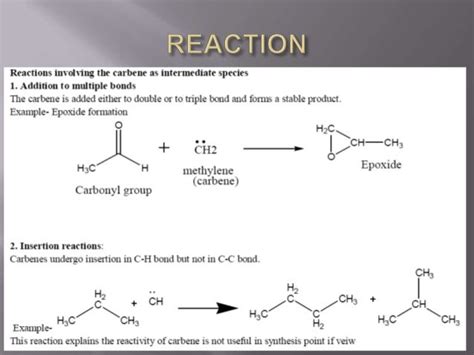 Reaction intermediates