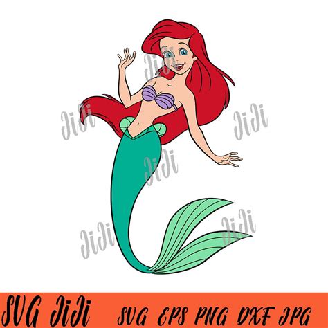 Ariel Mermaid SVG, The Little Mermaid SVG, Disney SVG | Inspire Uplift