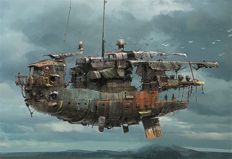 23720_steampunk | Airship art, Concept art, Steampunk airship