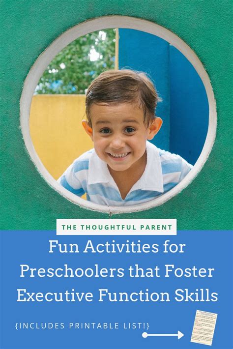 Executive Functioning Skills Activities for Preschoolers {that really ...